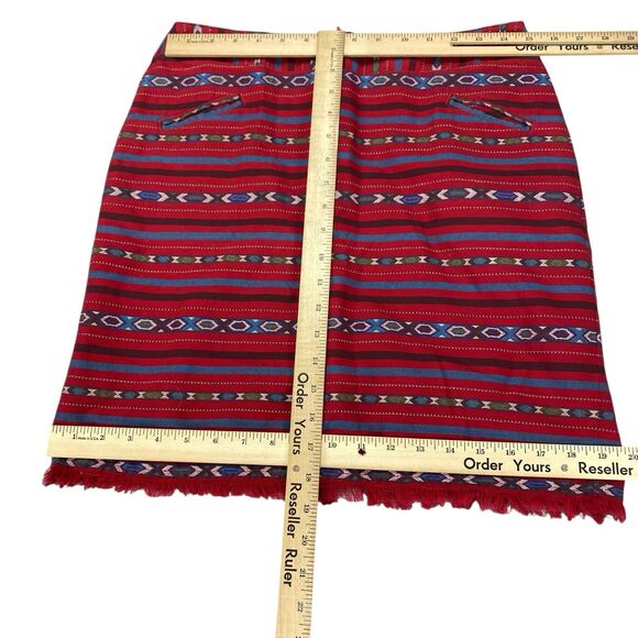 Ryan Michael Skirt Womens Size 4 Lined Southwestern -Tribal - Picture 3 of 10